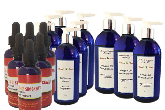 speed growth conditioner, vitamin enriched shampoo, and topical hair growth treatment.